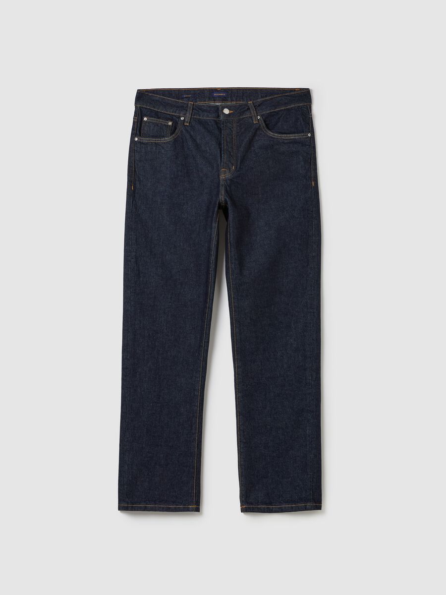 Five-pocket,straight-fit jeans_1