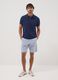 Light blue stretch cotton chino shorts_0