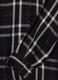 Camicia nera a quadri in misto viscosa_1