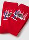 Red short cotton-blend socks with Christmas design_2