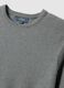 Grey crew neck pure cotton jumper in regular fit_5