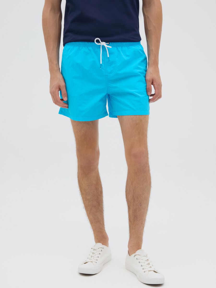 Men's regular fit light blue swim boxers_1