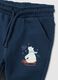 Blue regular fit pure cotton toddler trousers_2