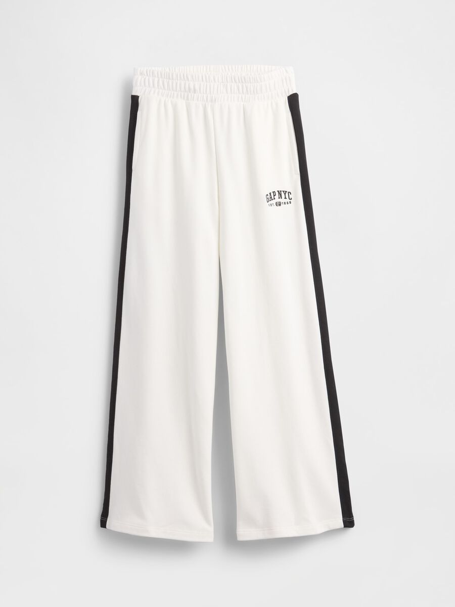 White cotton trousers for girls_3