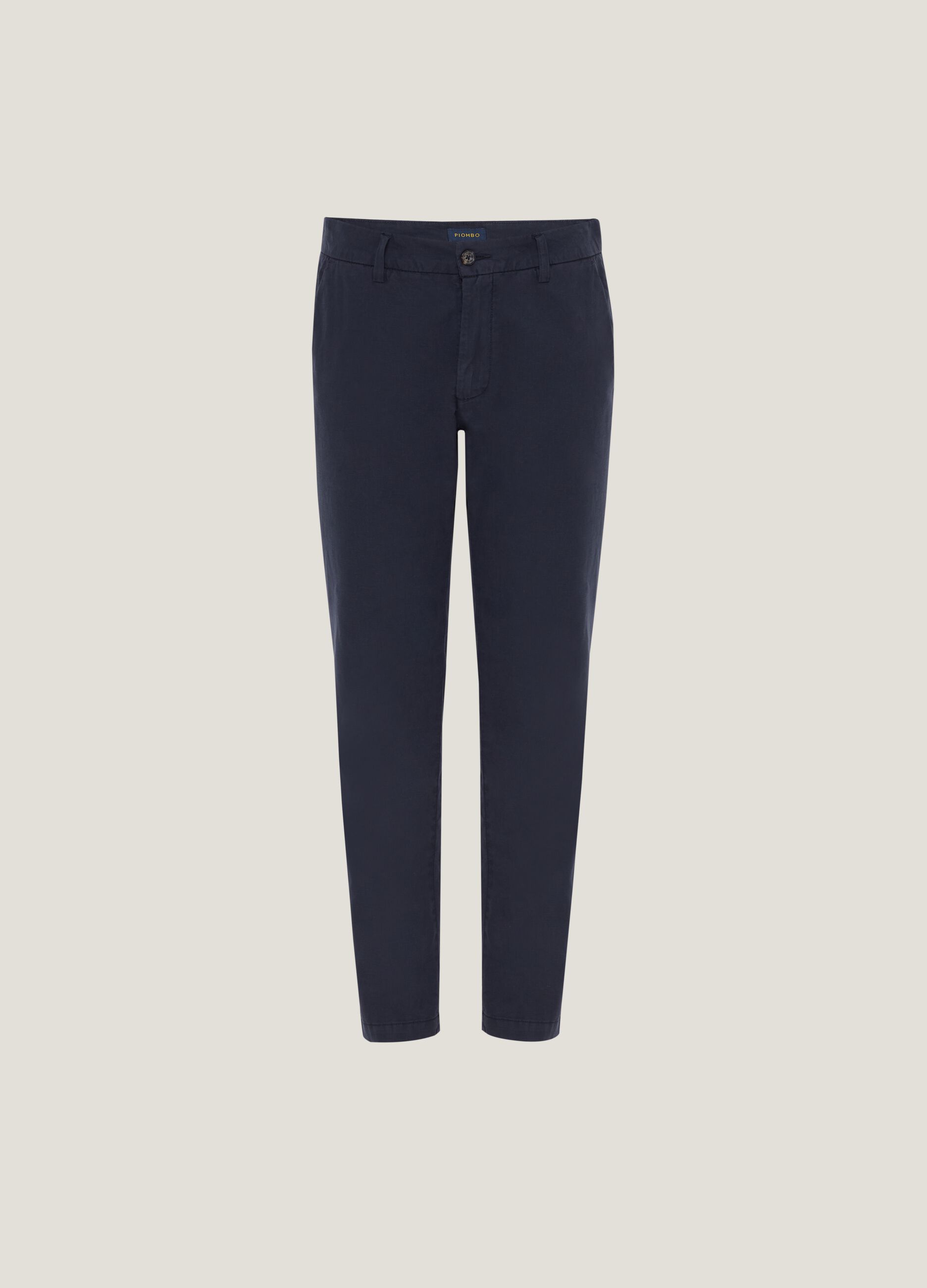 Cotton and linen chino trousers