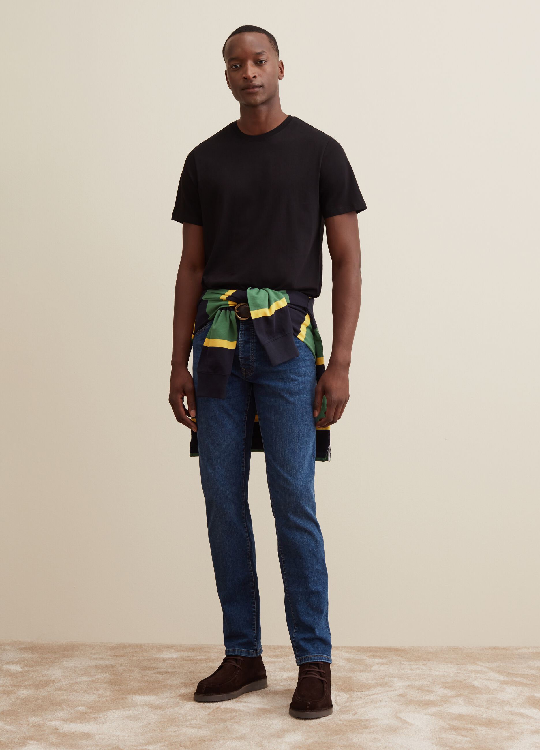 T-shirt in cotone Supima con scollo rotondo_0