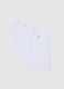 Pack of two white children's t-shirts in pure cotton, regular fit_0