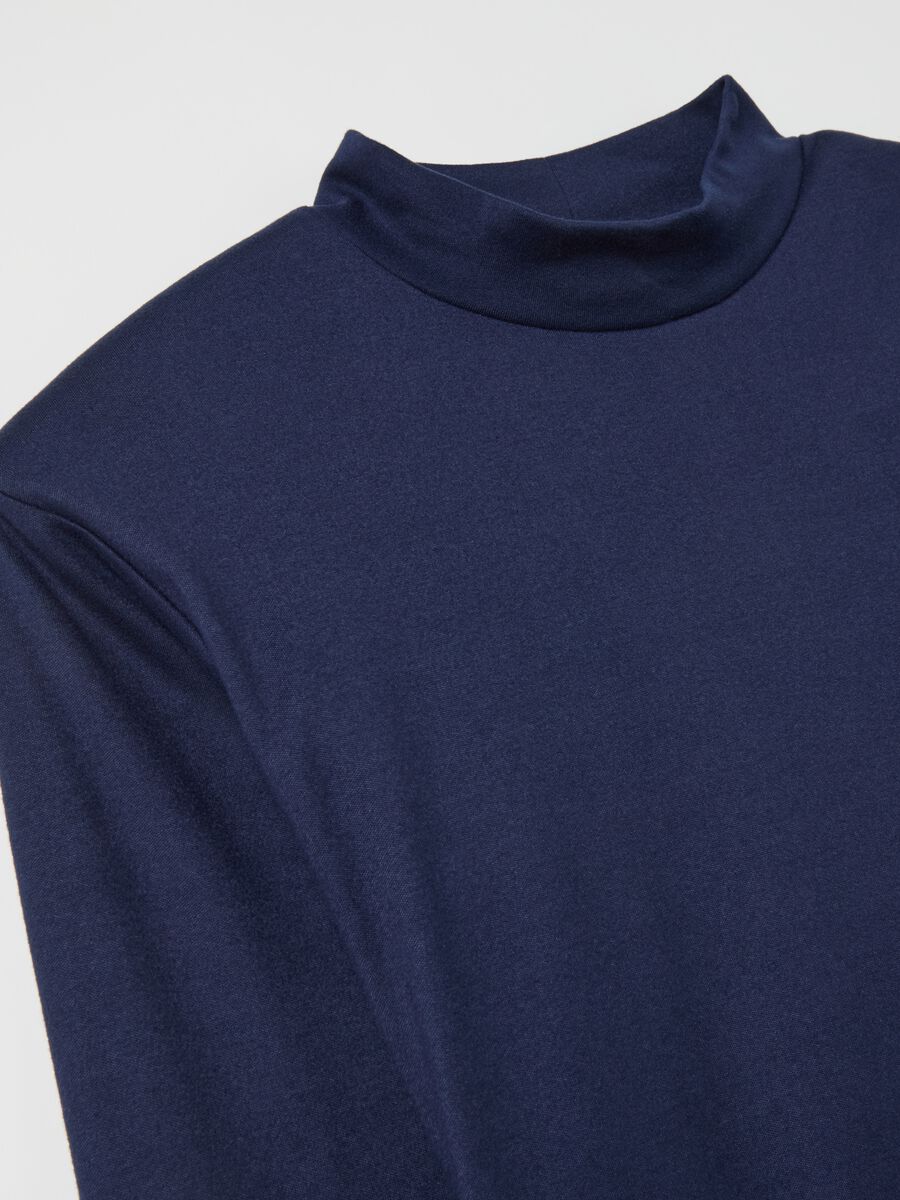 Felpa in pile mock neck_5