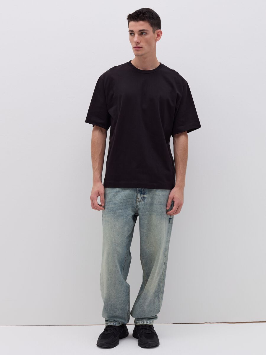 Cotton T-shirt with round neck_1