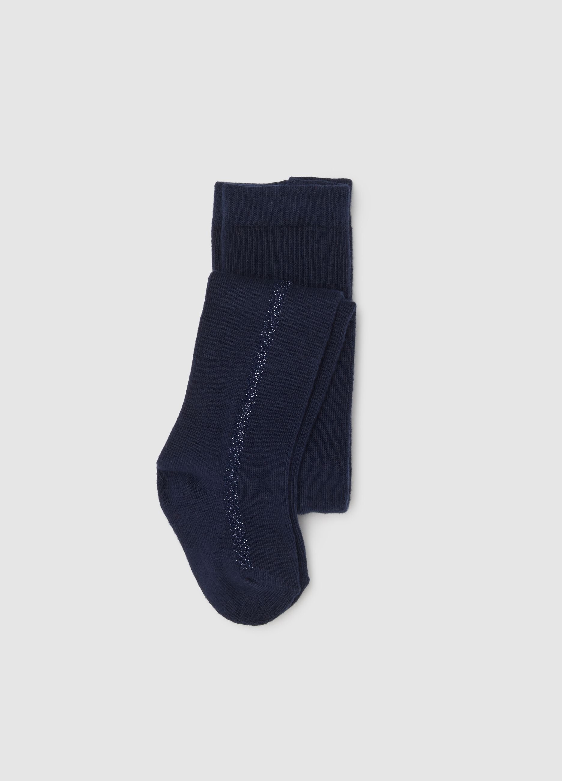 Baby Cotton Blue Stretch Tights