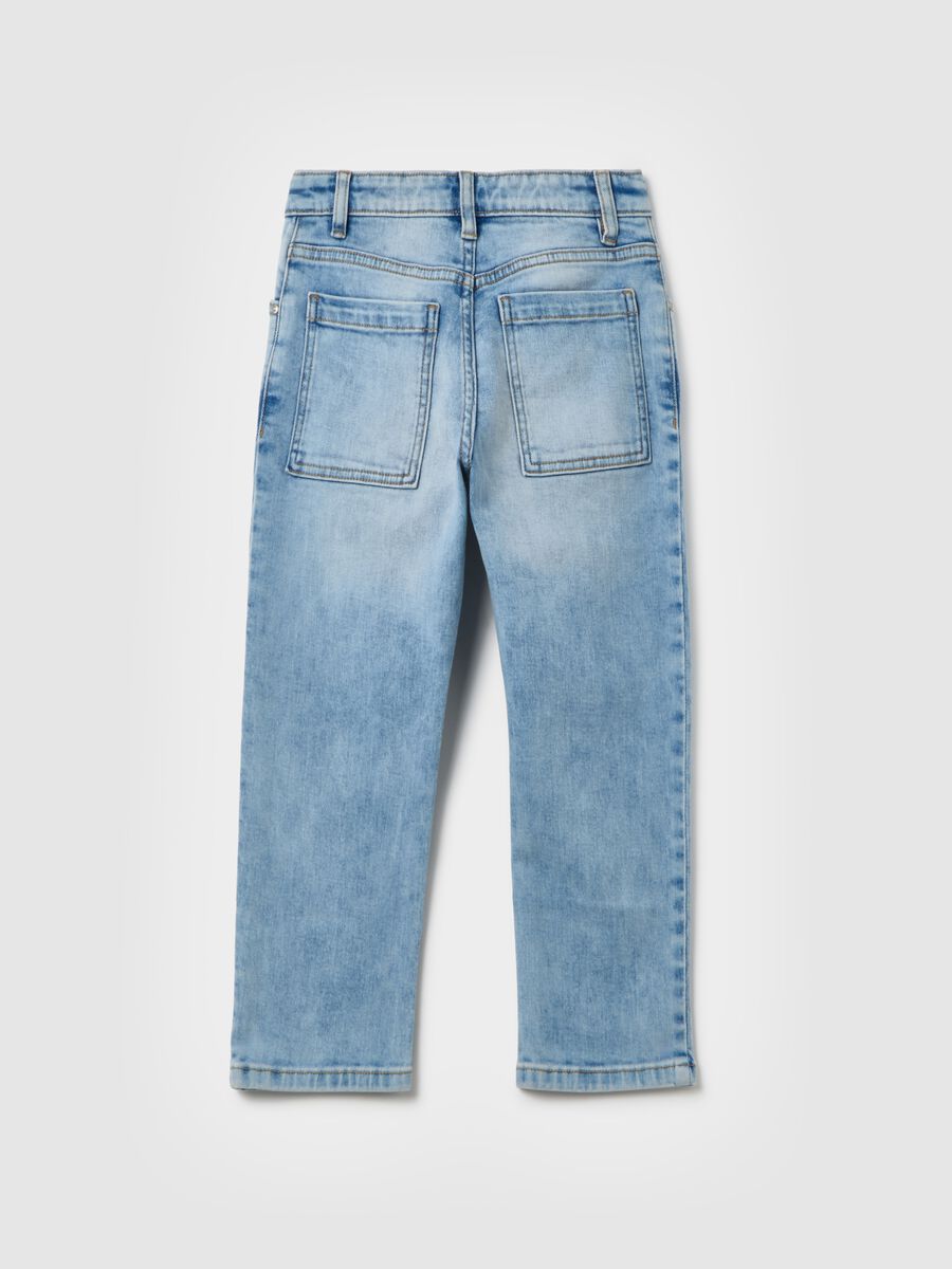 Blue denim jeans for kids_1