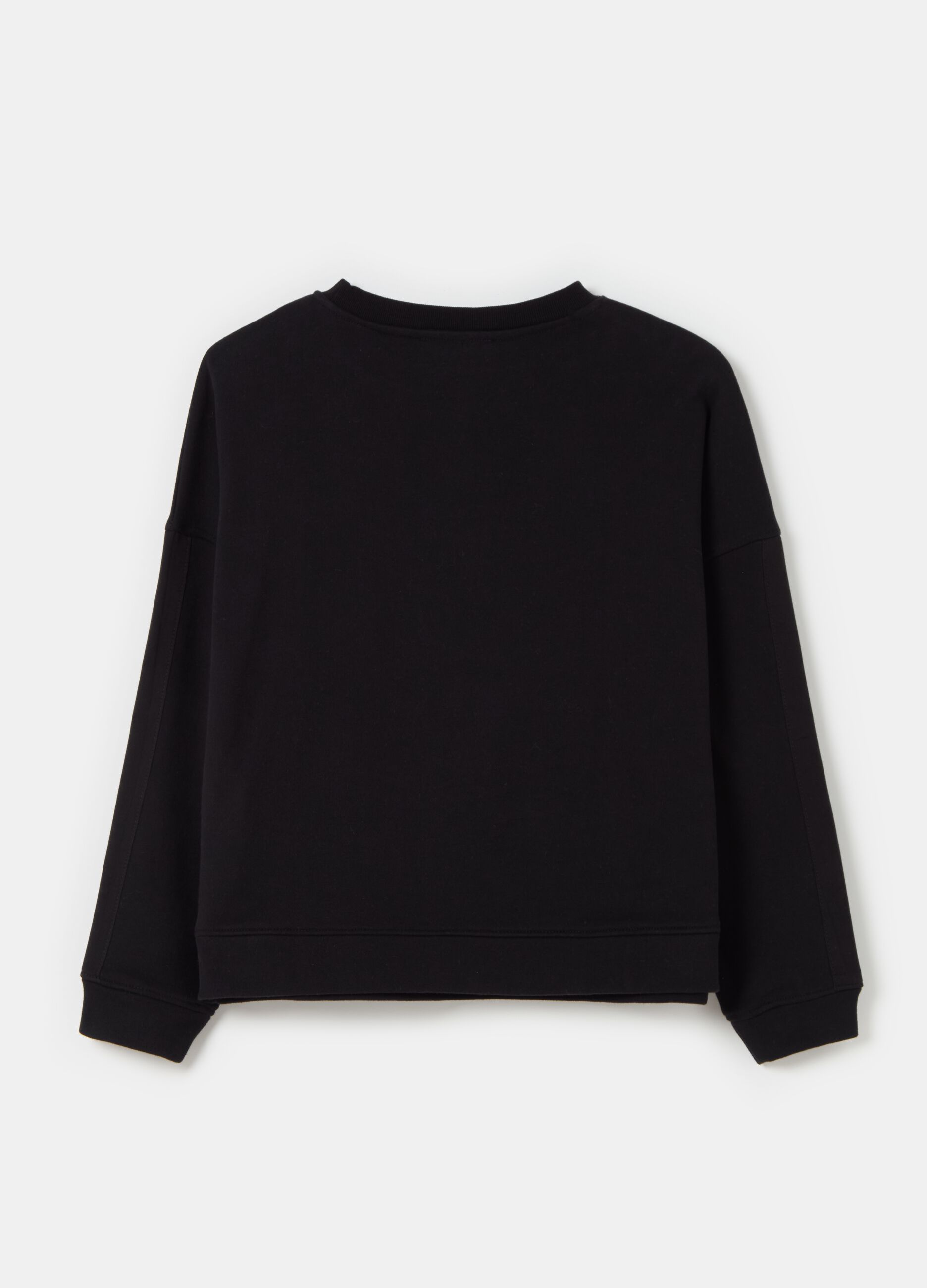 Oversized sweatshirt with round neck