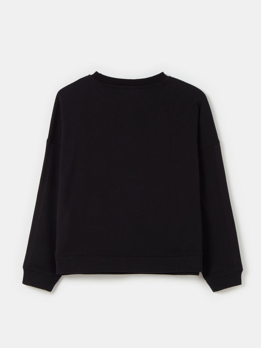 Oversized sweatshirt with round neck_4