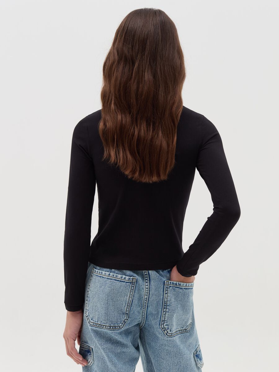 Long-sleeved T-shirt with gothic print_2
