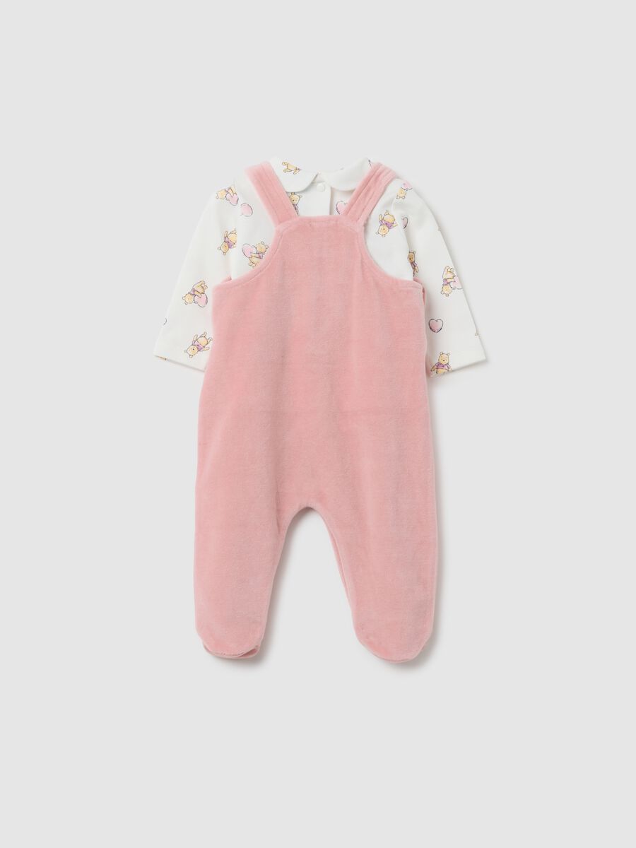 Set da neonata in misto cotone rosa_1