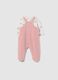 Pink cotton blend baby girl set_1