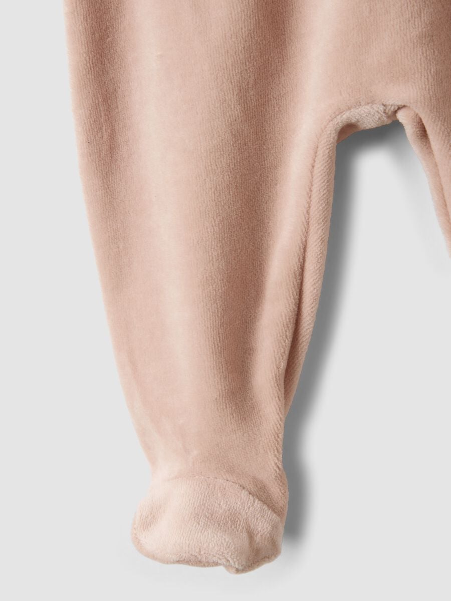 Completo rosa in misto cotone a maniche lunghe_3