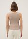 Beige regular fit tank top with metallic appliqu&eacute;s_2