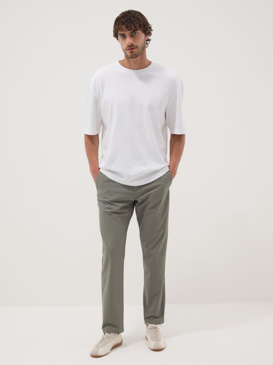 Pantaloni chino verdi regular fit_0