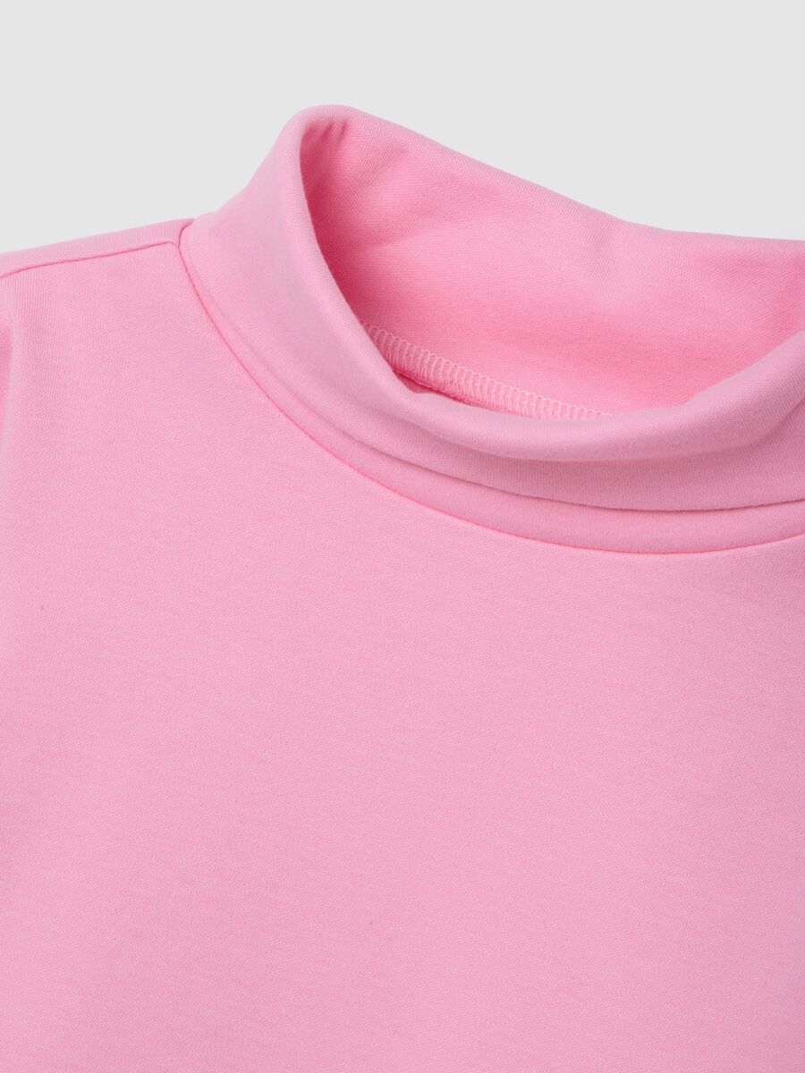 Girls' pink pure cotton regular fit jumper_2
