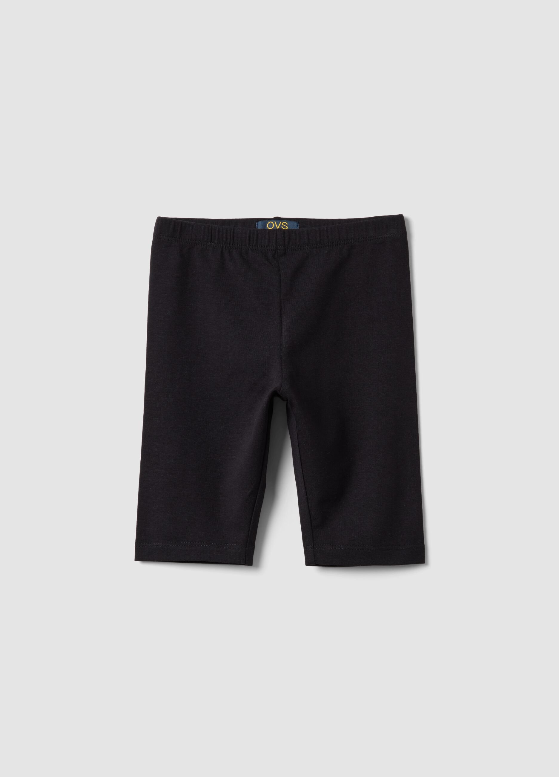 Black organic cotton shorts