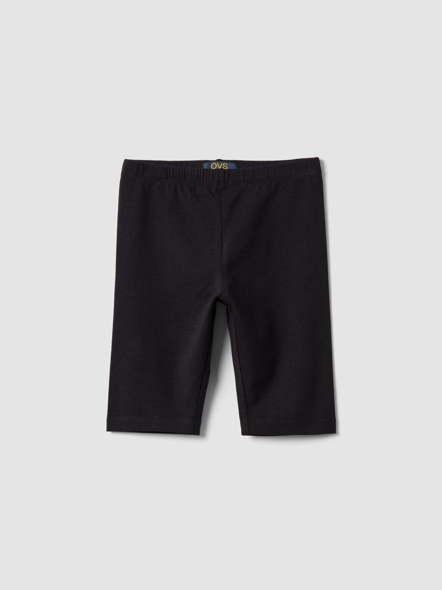 Black organic cotton shorts_0