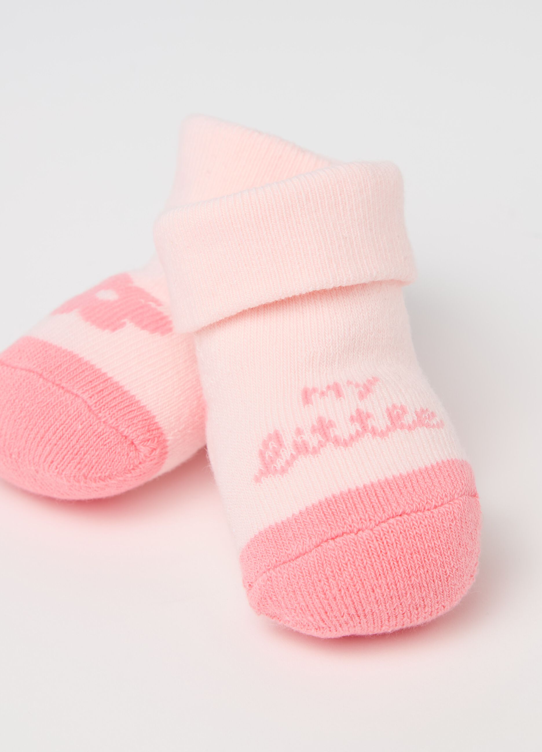 Calze in maglia con disegno fiorellino "My Little"