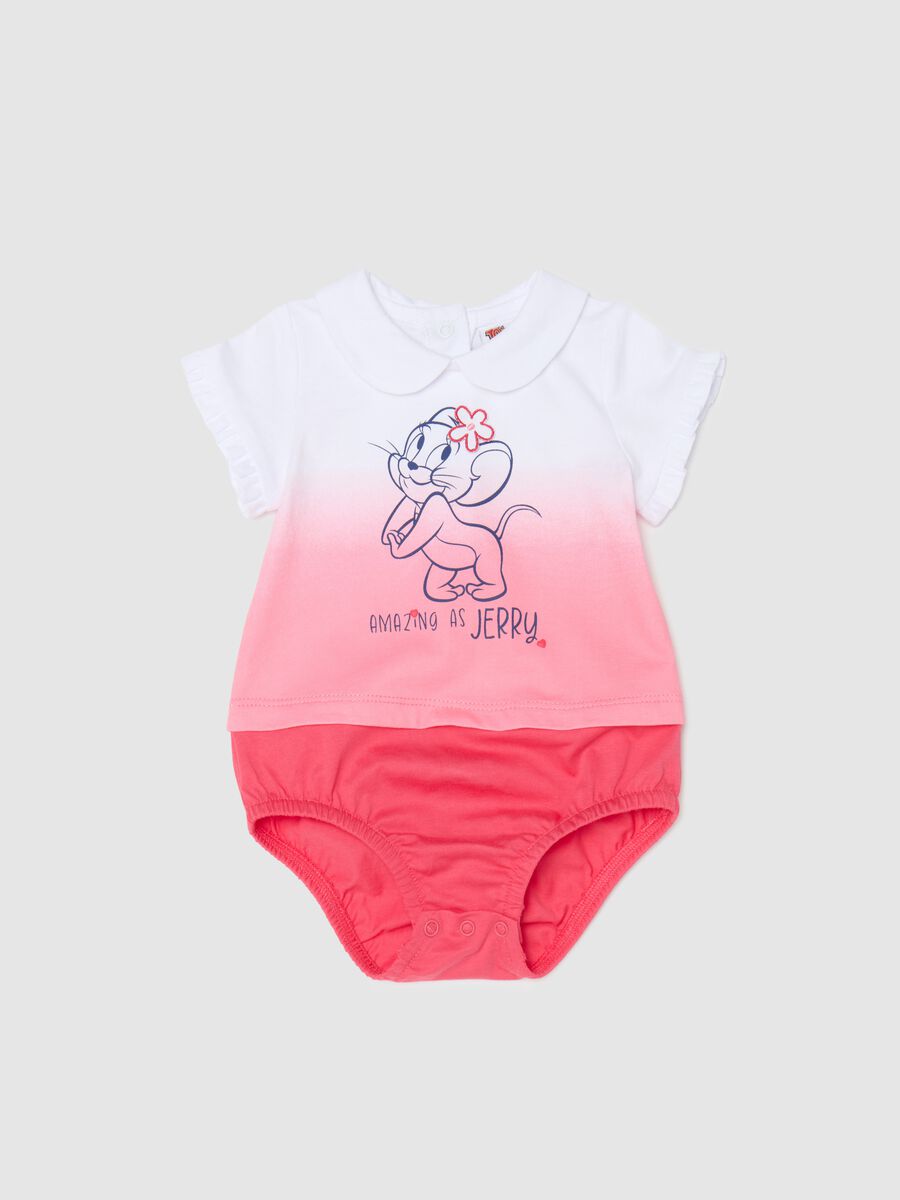 Cotton romper suit with Tom & Jerry print_0
