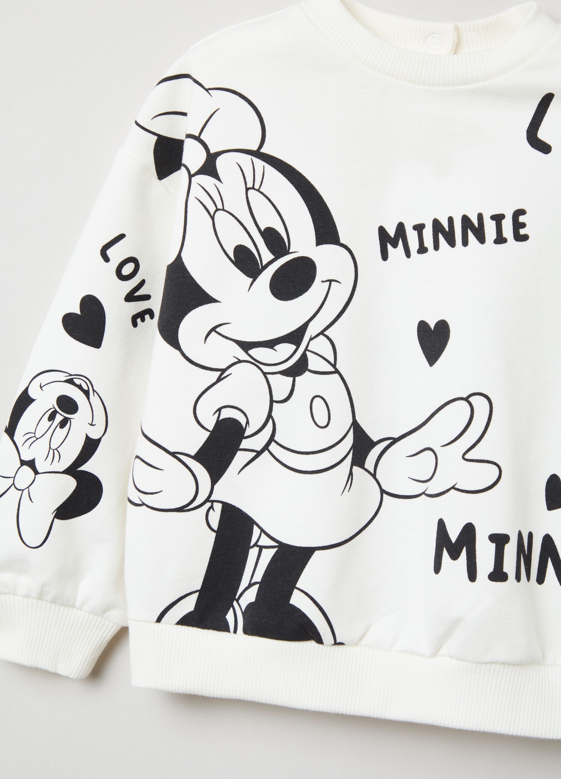 Jogging set felpato con stampa Minnie _2