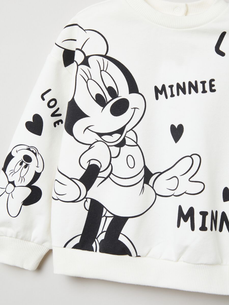 Jogging set felpato con stampa Minnie _2