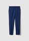 Blue regular fit trousers_0