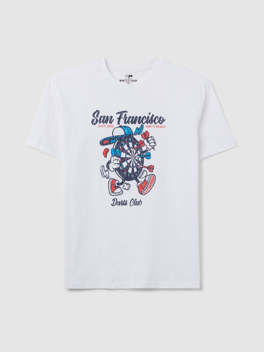 Cotton T-shirt with "San Francisco Darts Club" print_4