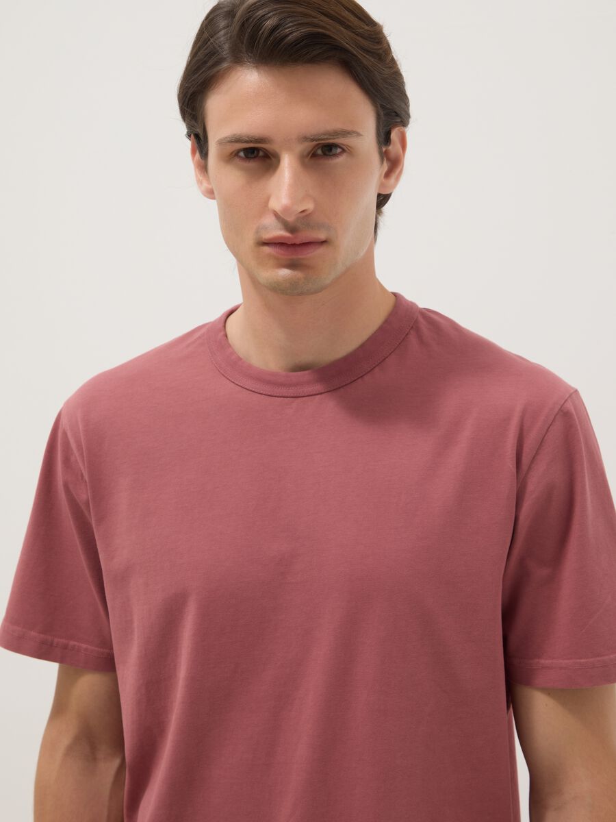 Pink pure cotton relaxed-fit T-shirt_2