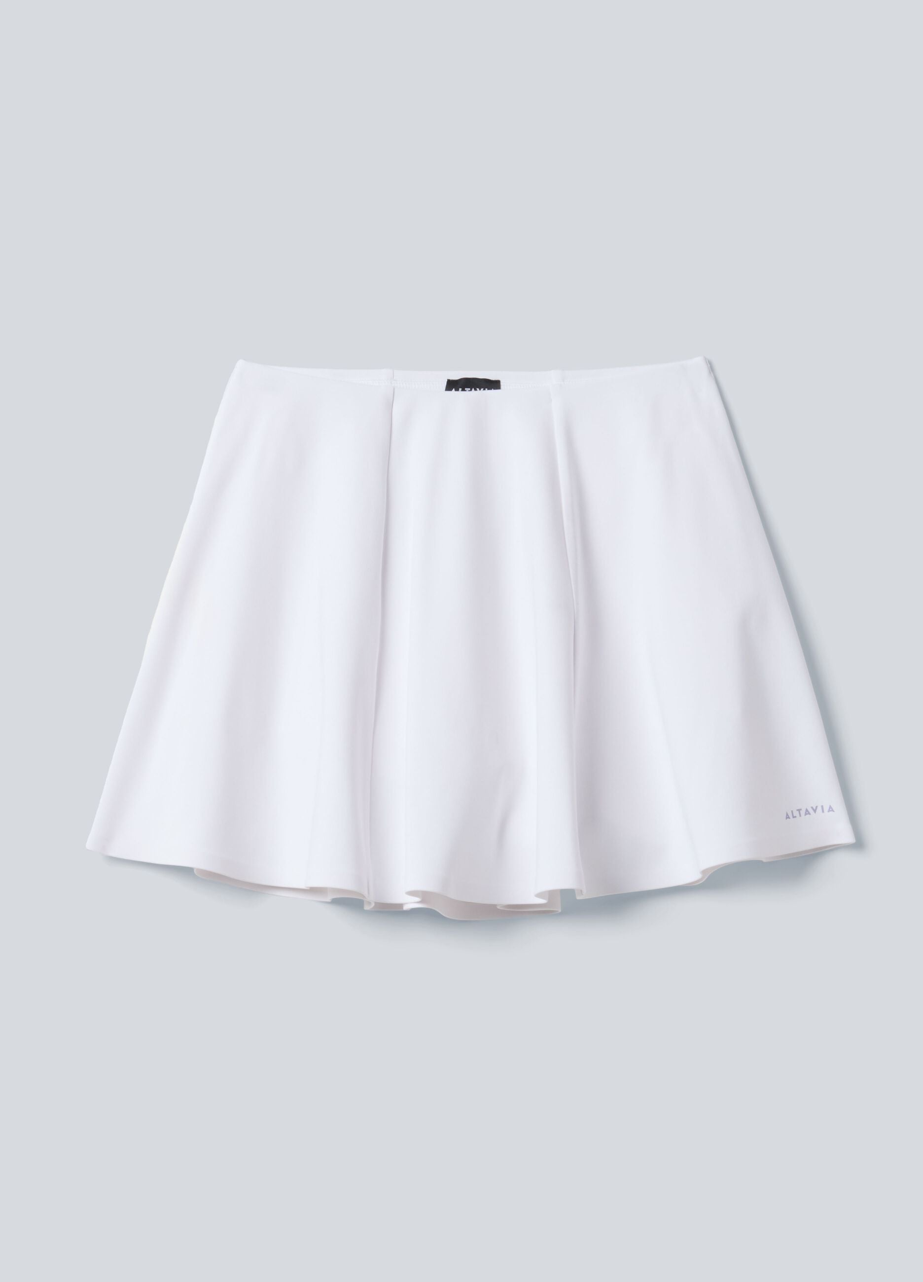 White ALTAVIA COURT sports skirt in stretch technical fabric with integrated shorts