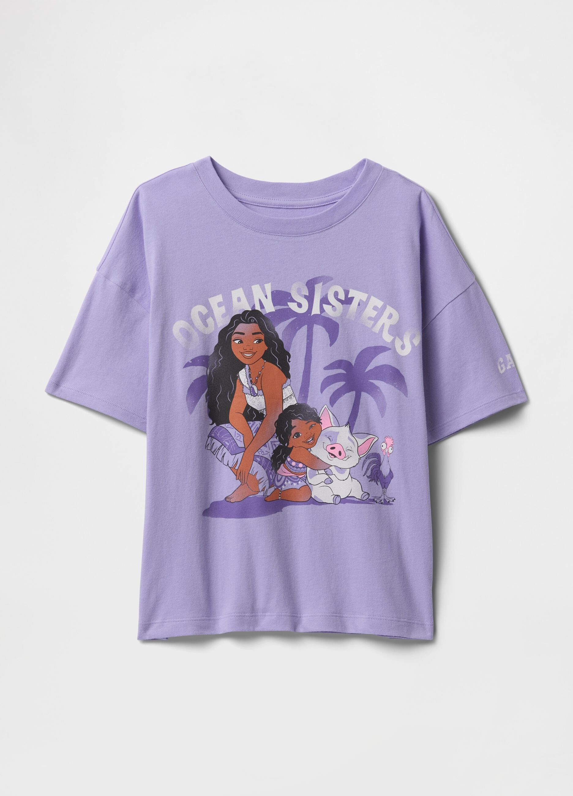 Ocean Sisters Lilac Cotton T-Shirt for Girls