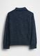 Blue Sweater in Cotton and Polyester Blend_1