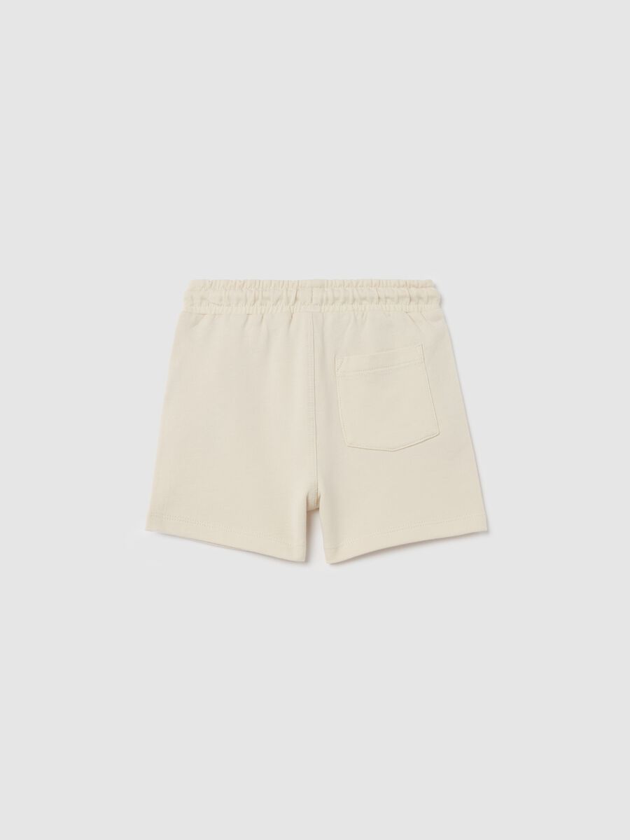 Cotton Bermuda shorts with drawstring_1