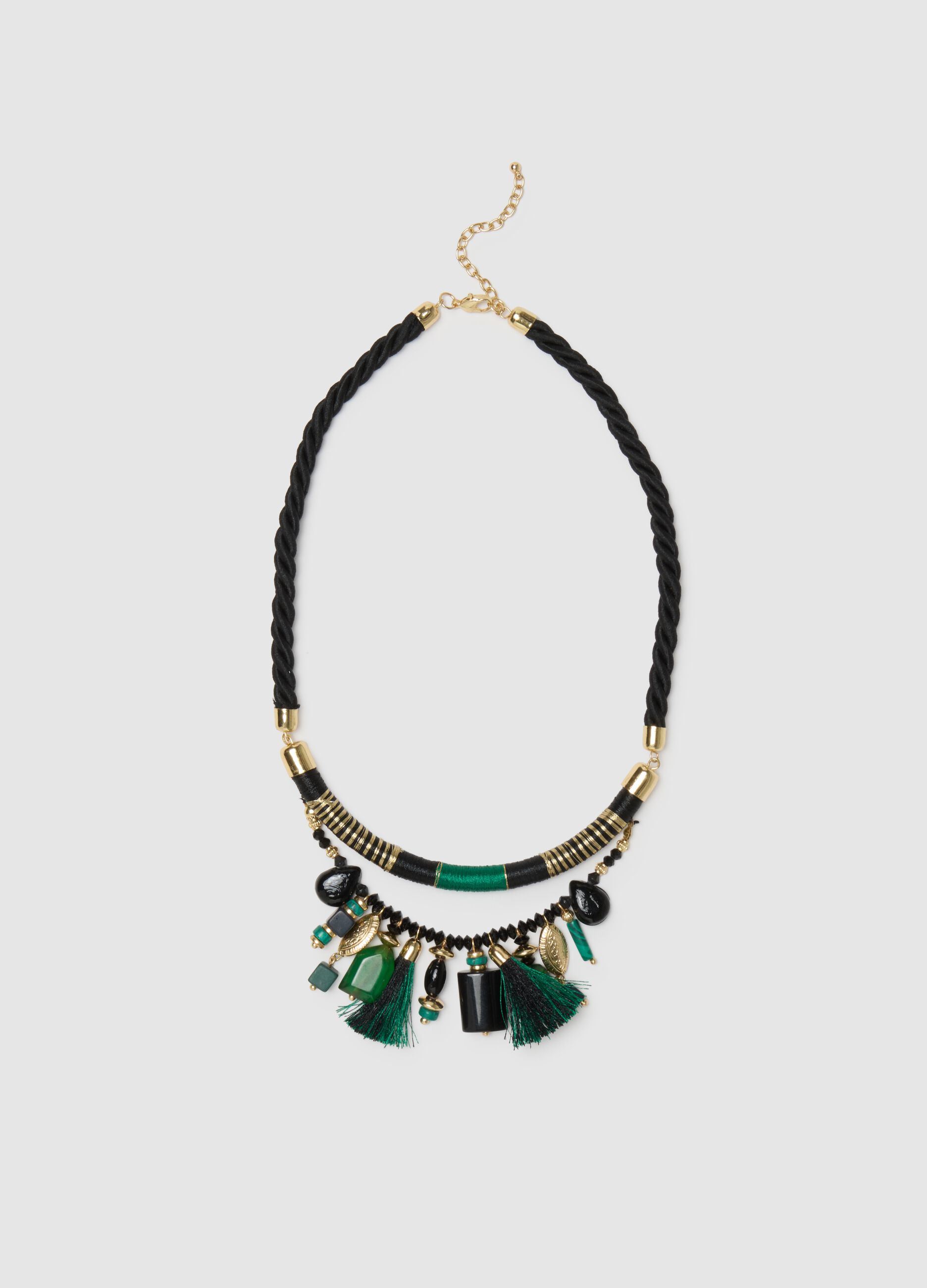 Women's multicolour iron necklace with details