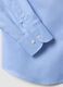 Light blue pure cotton shirt with French collar, easy-iron, regular fit_2