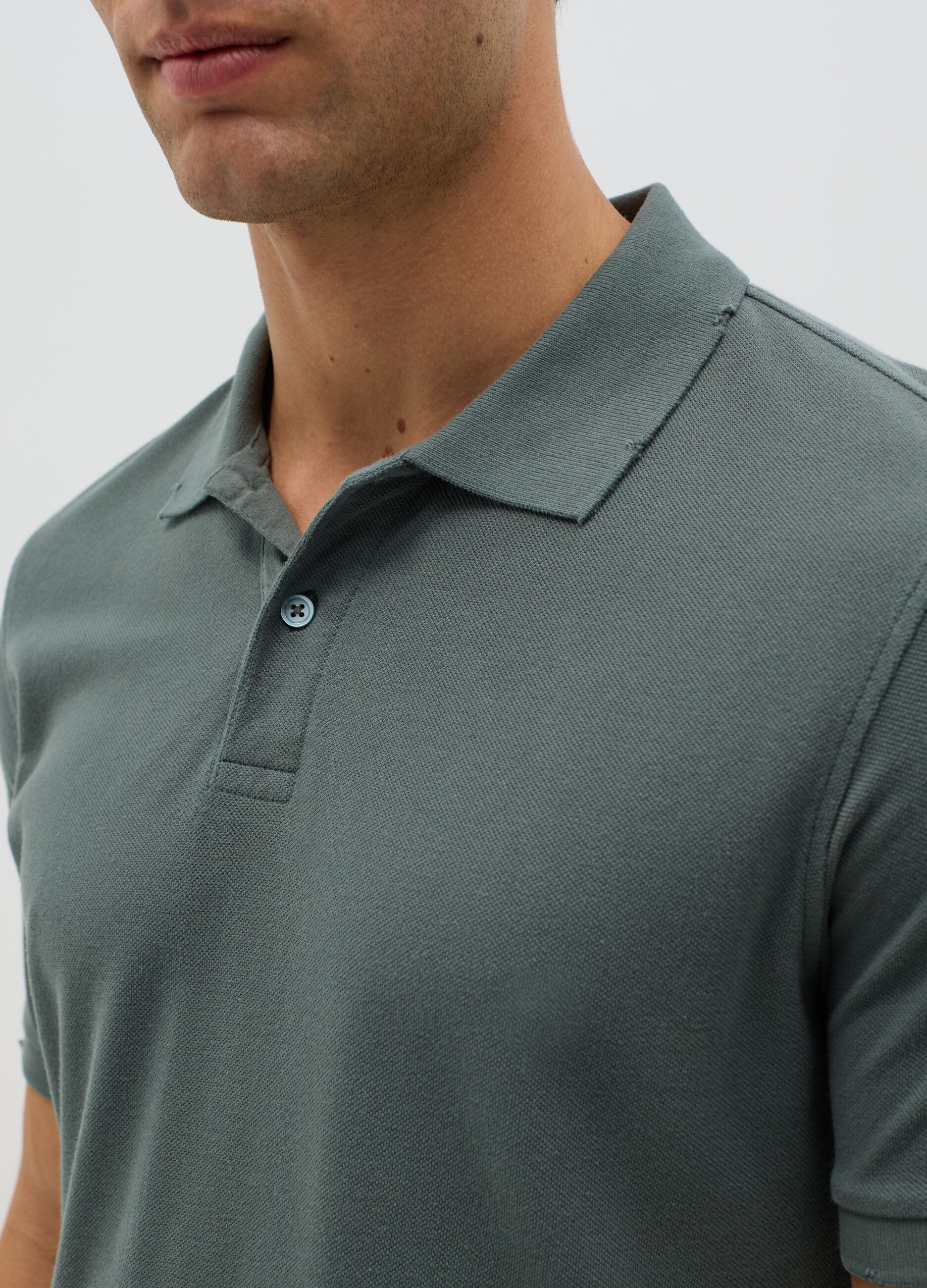 100% cotton piqué polo shirt