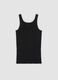 2-pack of black crew-neck vests in pure organic cotton_2