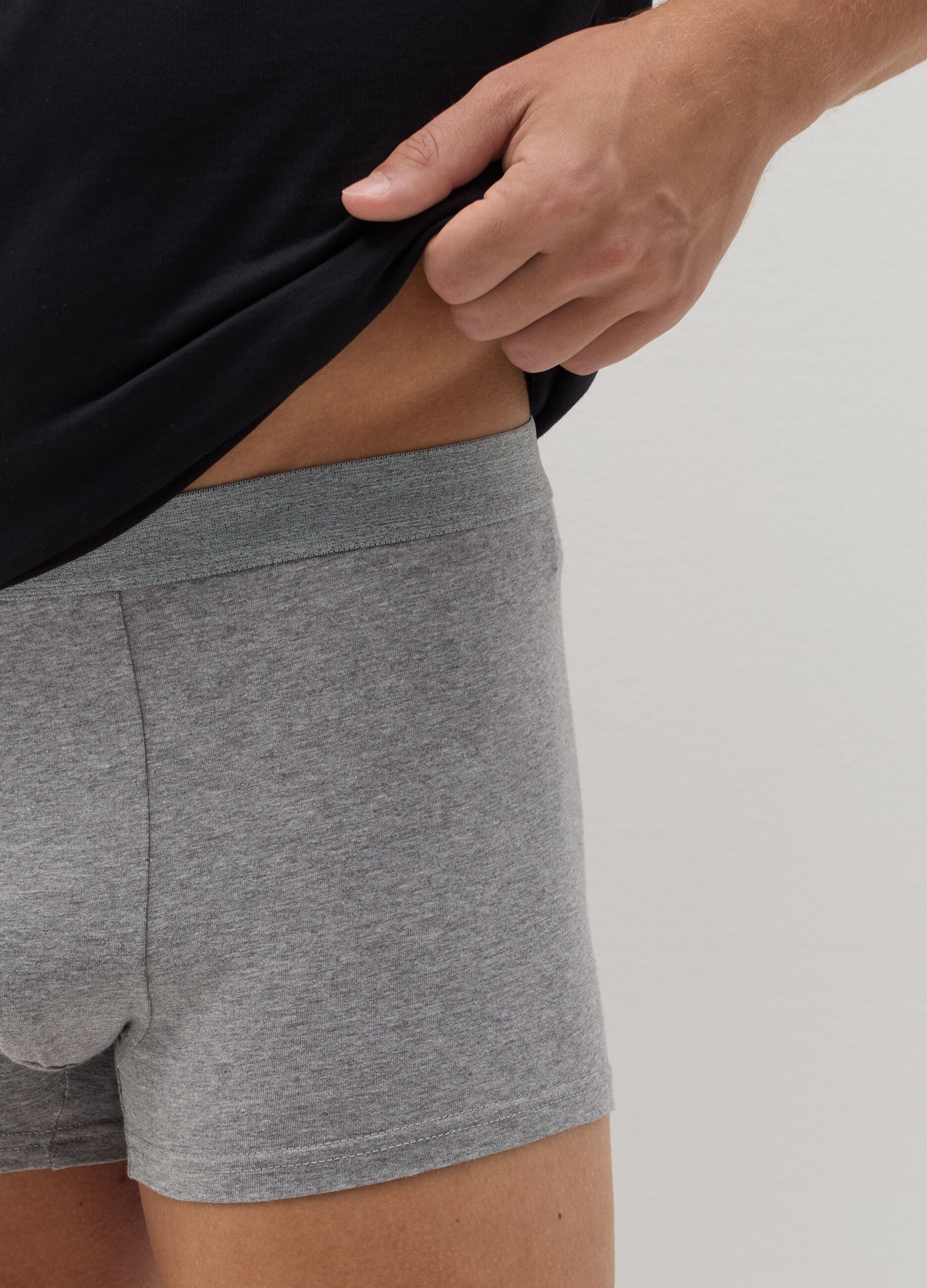 Three-pack boxer shorts in stretch organic cotton