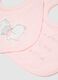 Two-pack pink pure cotton baby bibs_1