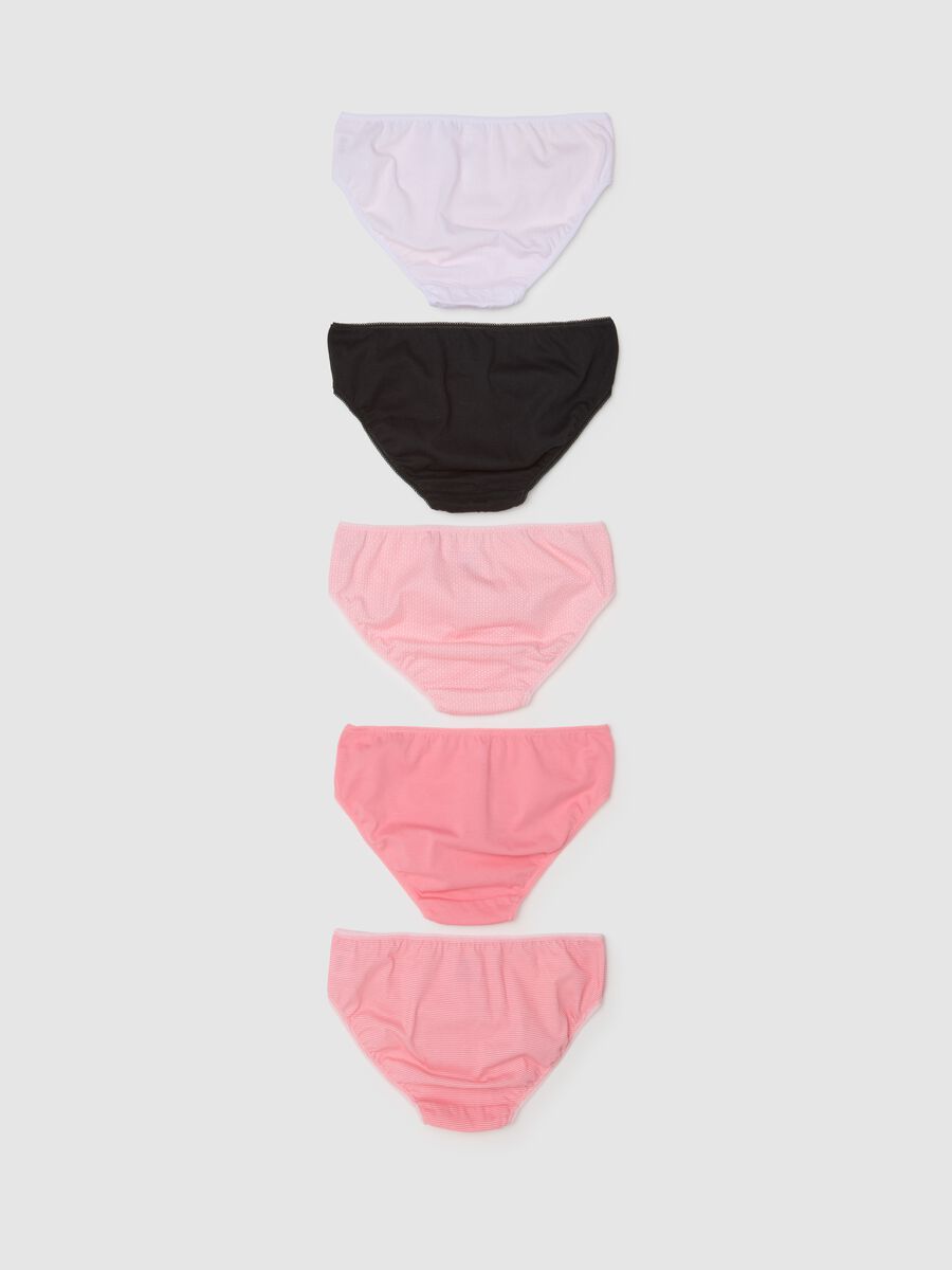 Girl's multicolour pure cotton knickers set regular fit_1