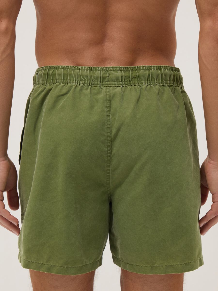 Costume boxer verde mare con coulisse_2
