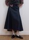 Gonna midi in denim di puro cotone_2