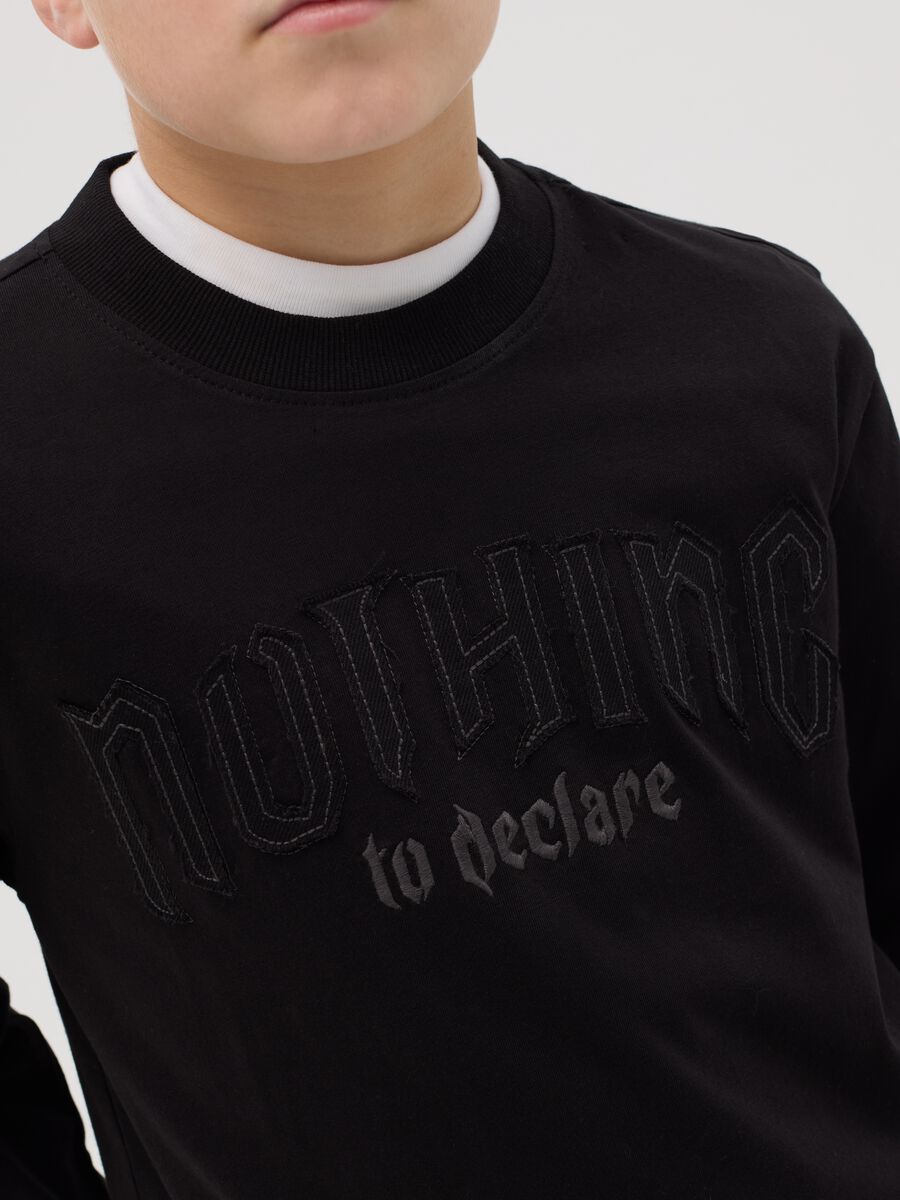 "Nothing to declare" T-shirt in cotton_1