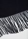 Black acrylic poncho with fringes_1