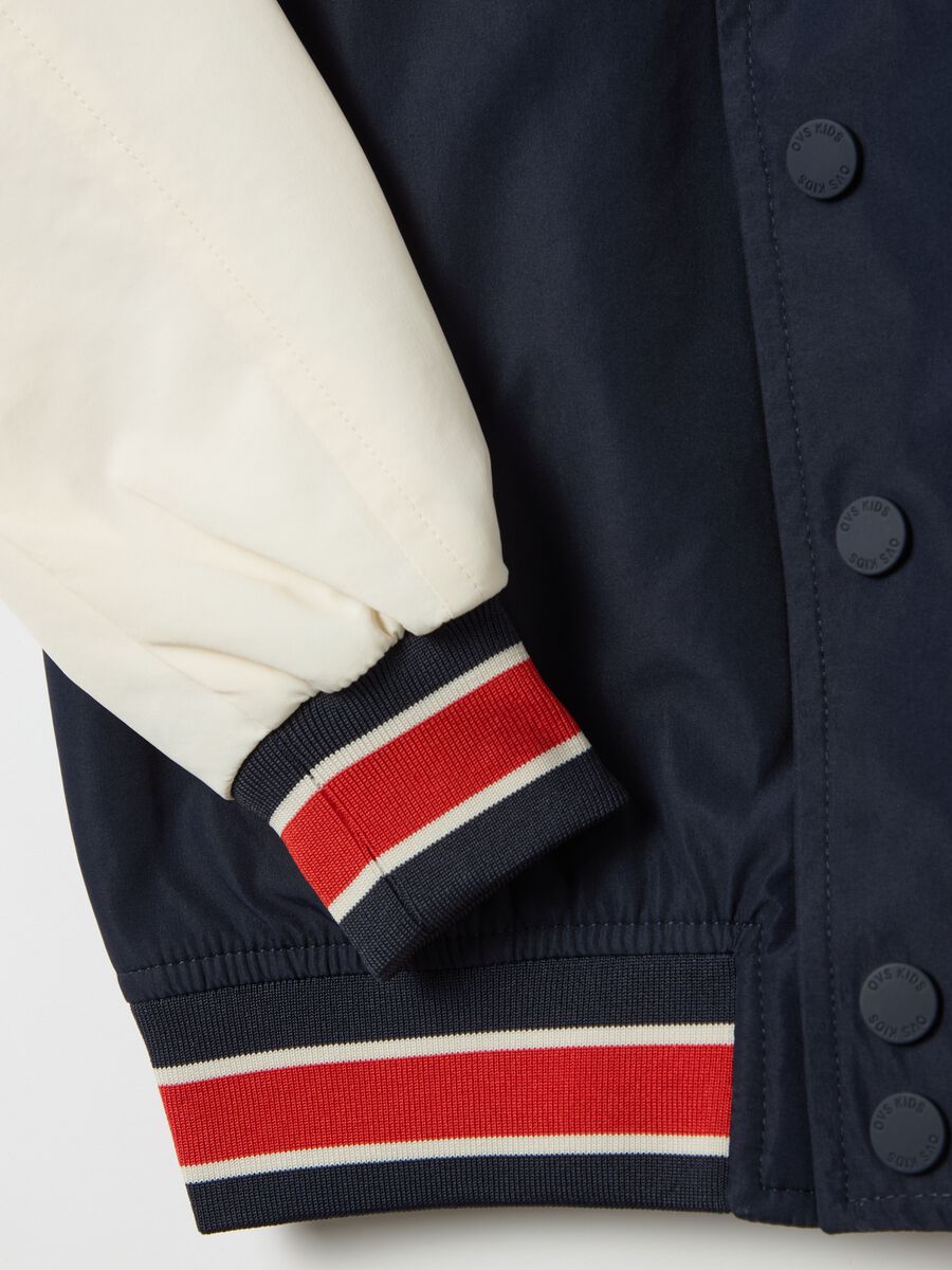 Varsity bomber jacket with "Sailing Team Wind & Sea” embroidery_3