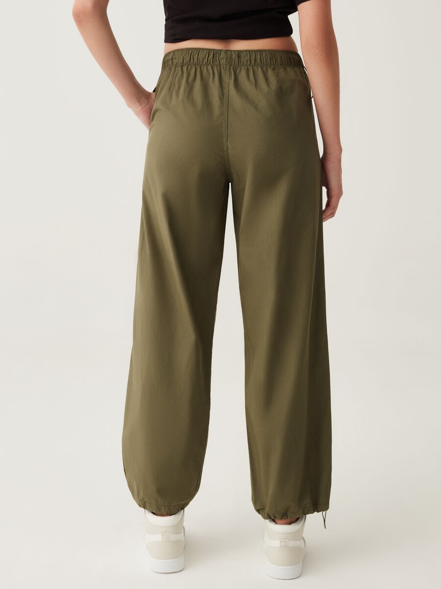 Pantaloni parachute in cotone_2